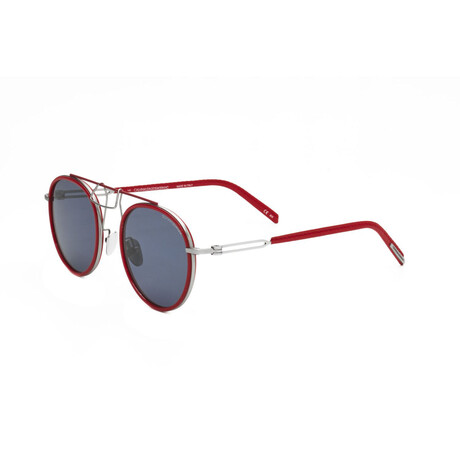  CKNYC1873S-600 Unisex Round // Silver + Red + Smoke 