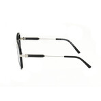 CKNYC1880S-001 Unisex Square // Black + Silver + Blue 