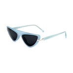 CKNYC1951S-450 Unisex Cateye // Milky Light Blue + Smoke 