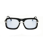 CKNYC1880S-001 Unisex Square // Black + Silver + Blue 