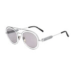 CKNYC1911S-070 Unisex Pilot // White + Silver Titanium + Silver 