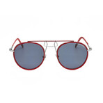  CKNYC1873S-600 Unisex Round // Silver + Red + Smoke 