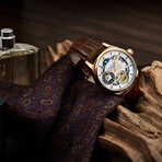 Stuhrling Original Presidia Dual Time Skeleton Automatic // 943A.03