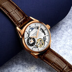 Stuhrling Original Presidia Dual Time Skeleton Automatic // 943A.03
