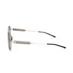 CKNYC1916S-095 Unisex Round // Black + Crystal Titanium + Gradient Smoke 