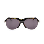 CKNYC1970S-235 Unisex Aviator // Dark Havana + Smoke 