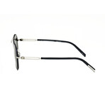 CKNYC1811S-410 Unisex Aviator // Silver + Navy Titanium + Smoke 