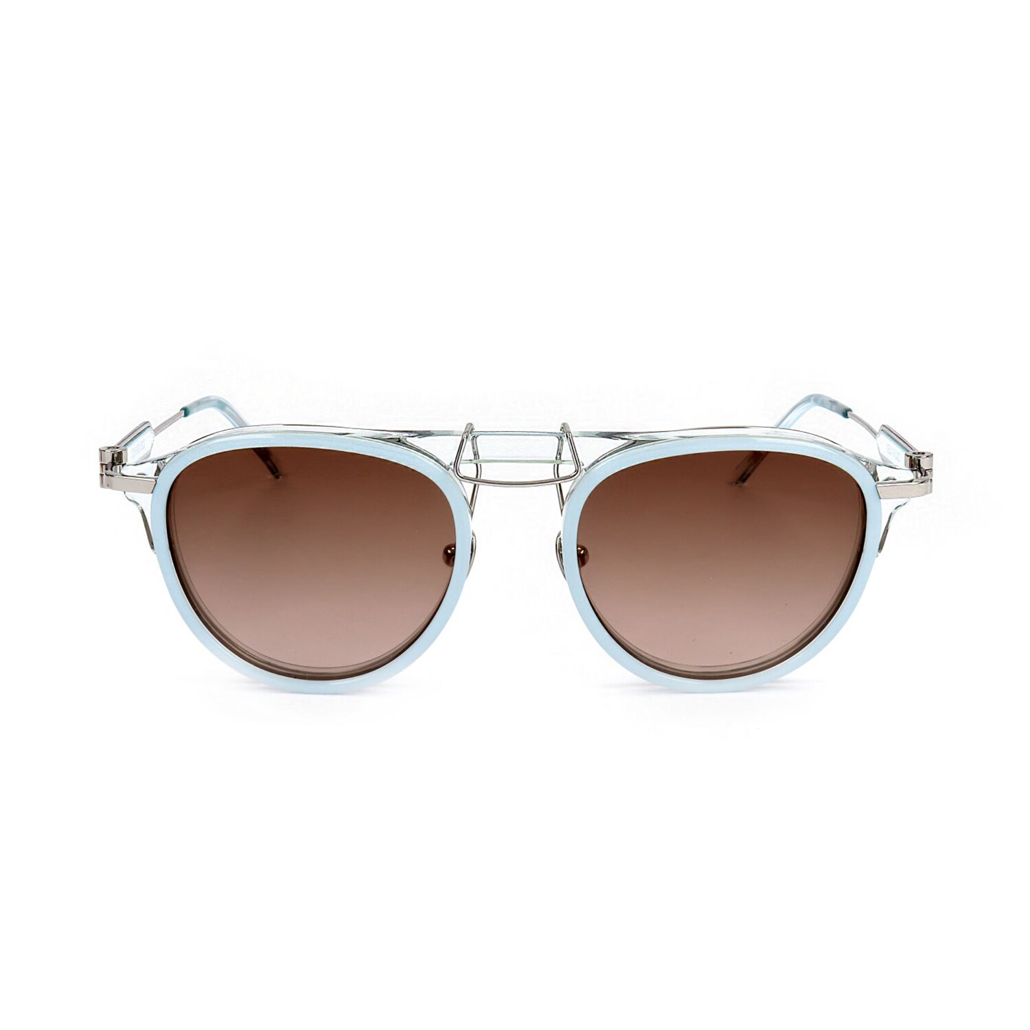 Cknyc1884s 451 Unisex Aviator Light Blue Crystal Gradient Brown Calvin Klein 205w39nyc 3993