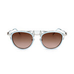 CKNYC1884S-451 Unisex Aviator // Light Blue + Crystal + Gradient Brown 