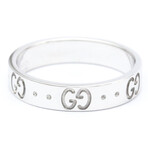 Gucci // 18k White Gold Icon Ring // Ring Size: 6 // Store Display