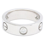 Cartier // 18k White Gold Love Ring With Diamond // Ring Size: 5.75 // Store Display