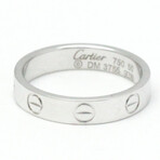Cartier // 18k White Gold Love Ring // Ring Size: 5.5 // Store Display