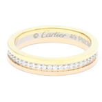 Cartier // 18k Rose Gold + 18k Yellow Gold Vendome Diamond Ring // Ring Size: 4.5 // Store Display