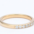 Tiffany & Co. // 18k Rose Gold Novo Half Eternity Ring With Diamond // Ring Size: 4.5 // Store Display