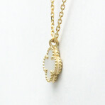 Van Cleef & Arpels // 18k Yellow Gold Sweet Alhambra Shell Necklace // 15.35"-16.14" // Store Display