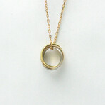 Cartier // 18k Rose Gold + 18k White Gold + 18k Yellow Gold Trinity De Cartier Necklace // 15.35"-16.53" // Store Display