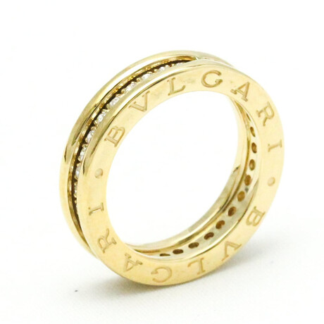Bulgari // 18k Yellow Gold B.zero1 Diamond Ring // Ring Size: 6 // Store Display