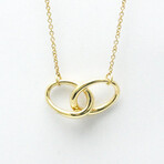 Tiffany & Co. // 18k Yellow Gold Double Loop Necklace // 15.55" // Store Display