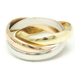 Cartier // 18k Rose Gold + 18k White Gold + 18k Yellow Gold Trinity Ring I // Ring Size: 5.75 // Store Display