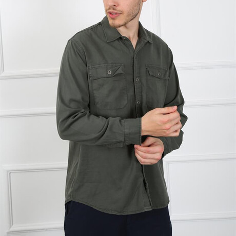Double Pocket Shirt // Green (XS)