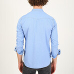 Double Pocket Denim Shirt // Light Blue (S)