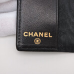 Chanel Coco Mark Caviar skin x Canvas Key case Black Gold Metal fittings