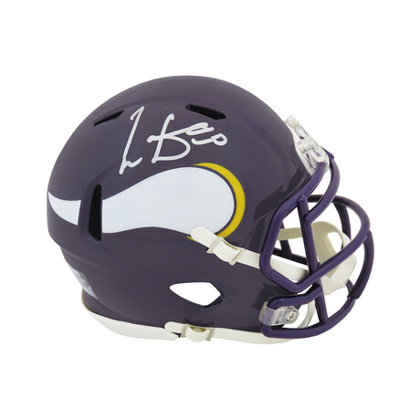 Cris Carter // Signed Minnesota Vikings Throwback Riddell Speed Mini Helmet