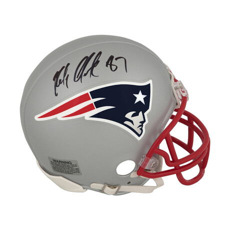 Rob Gronkowski // Signed New England Patriots Riddell (VSR4) Mini Helmet