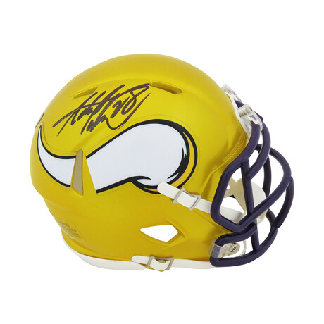 Adrian Peterson // Signed Minnesota Vikings FLASH Riddell Speed Mini Helmet