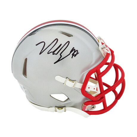 Nick Bosa // Signed Ohio State Buckeyes FLASH Riddell Speed Mini Helmet (Beckett)