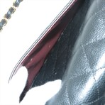 Chanel Big Matelasse Caviarskin Double flap Double chain bag Black Gold Metal fittings 21197505