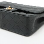 Chanel Big Matelasse Caviarskin Double flap Double chain bag Black Gold Metal fittings 21197505