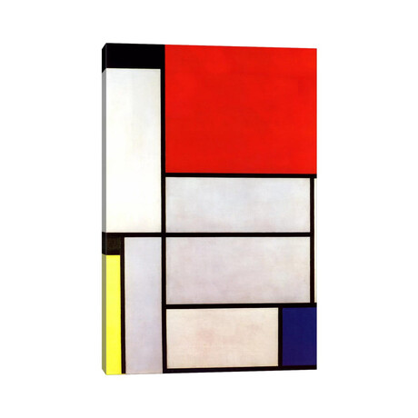 Tableau l, 1921 by Piet Mondrian (26"H x 18"W x 1.5"D)