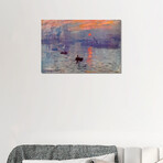 Sunrise Impression by Claude Monet (18"H x 26"W x 1.5"D)
