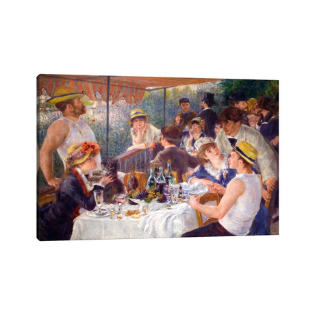 The Luncheon of the Boating Party 1881 by Pierre-Auguste Renoir (18"H x 26"W x 1.5"D)