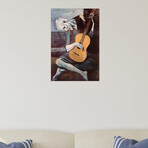 The Old Guitarist by Pablo Picasso (26"H x 18"W x 1.5"D)