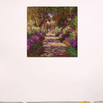 A Pathway in Monet's Garden, Giverny, 1902 by Claude Monet (18"H x 18"W x 1.5"D)