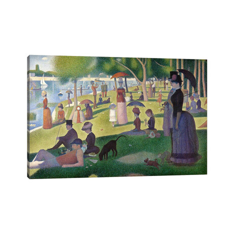 Sunday Afternoon on the Island of La Grande Jatte by Georges Seurat (18"H x 26"W x 1.5"D)