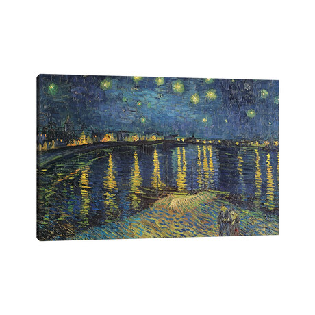 Starry Night over the Rhone, 1888  by Vincent van Gogh (18"H x 26"W x 1.5"D)