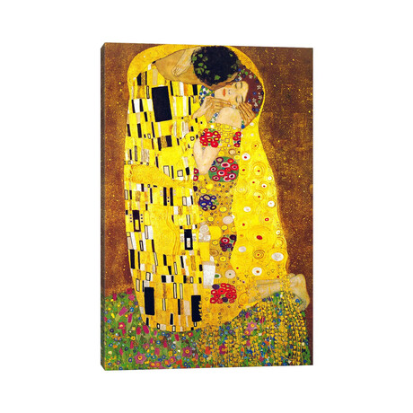 The Kiss by Gustav Klimt (26"H x 18"W x 1.5"D)