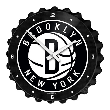 Brooklyn Nets // Bottle Cap Wall Clock