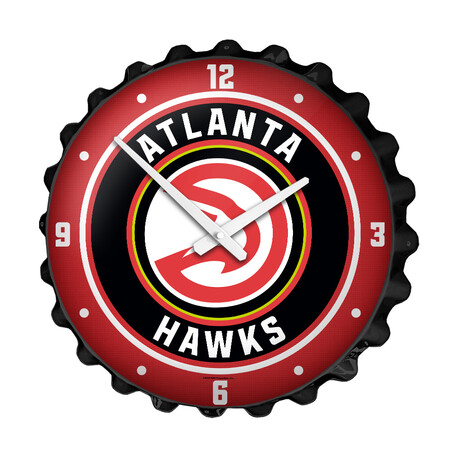 Atlanta Hawks // Bottle Cap Wall Clock