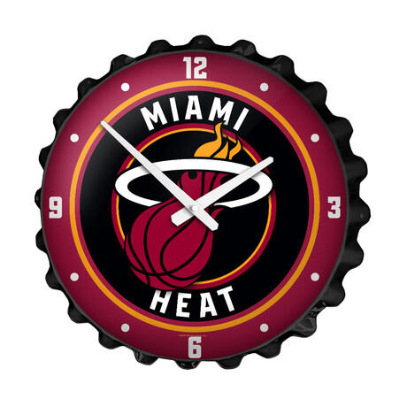 Miami Heat // Bottle Cap Wall Clock