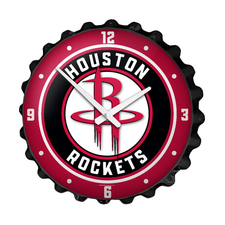 Houston Rockets // Bottle Cap Wall Clock