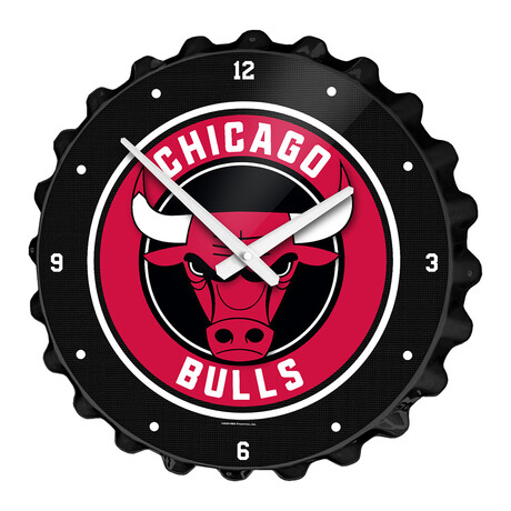 Chicago Bulls // Bottle Cap Wall Clock
