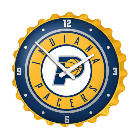 Indiana Pacers // Bottle Cap Wall Clock