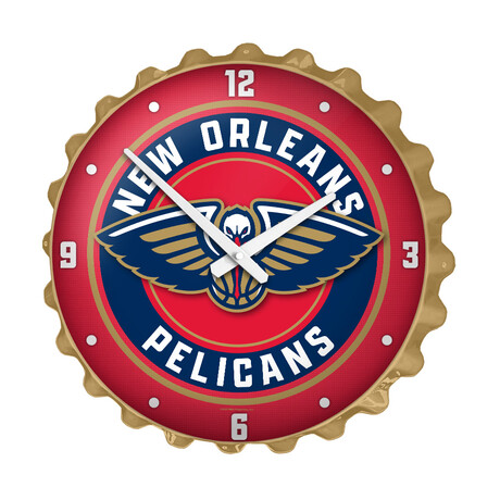 New Orleans Pelicans // Bottle Cap Wall Clock