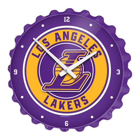 Los Angeles Lakers // Bottle Cap Wall Clock
