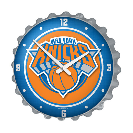 New York Knicks // Bottle Cap Wall Clock