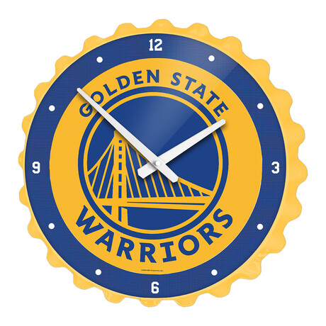 Golden State Warriors // Bottle Cap Wall Clock